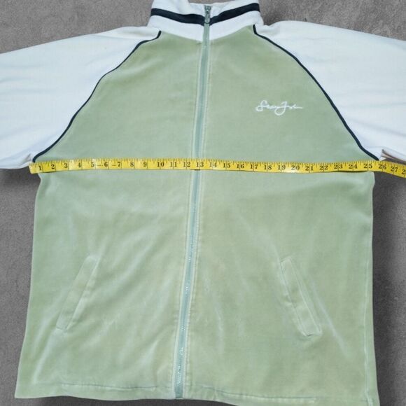 Vintage Y2K Sean John ColorBlock Velour Track Suit Jacket XL - Picture 6 of 7